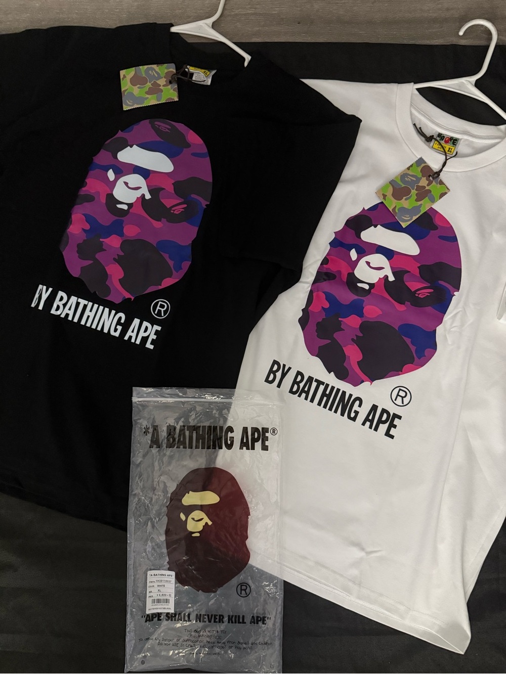 Bape By Bathing Ape purple shirt this one is for black Bape shirt